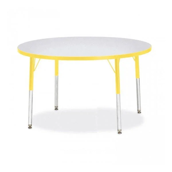 Jonti-Craft 6468JCE188 Berries Red 42x22 Elementary Round Activity Table
