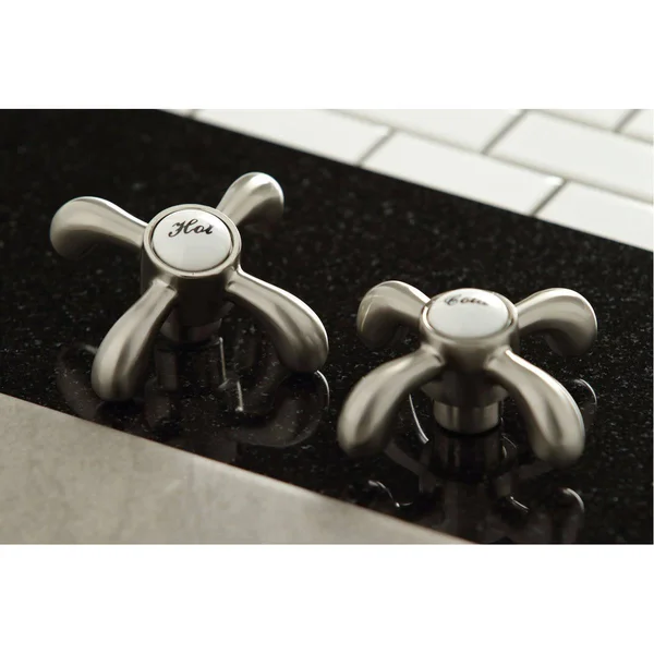 Kingston Brass Ks1271txbs French Country Kitchen Bridge Faucet with Brass Sprayer - Chrome