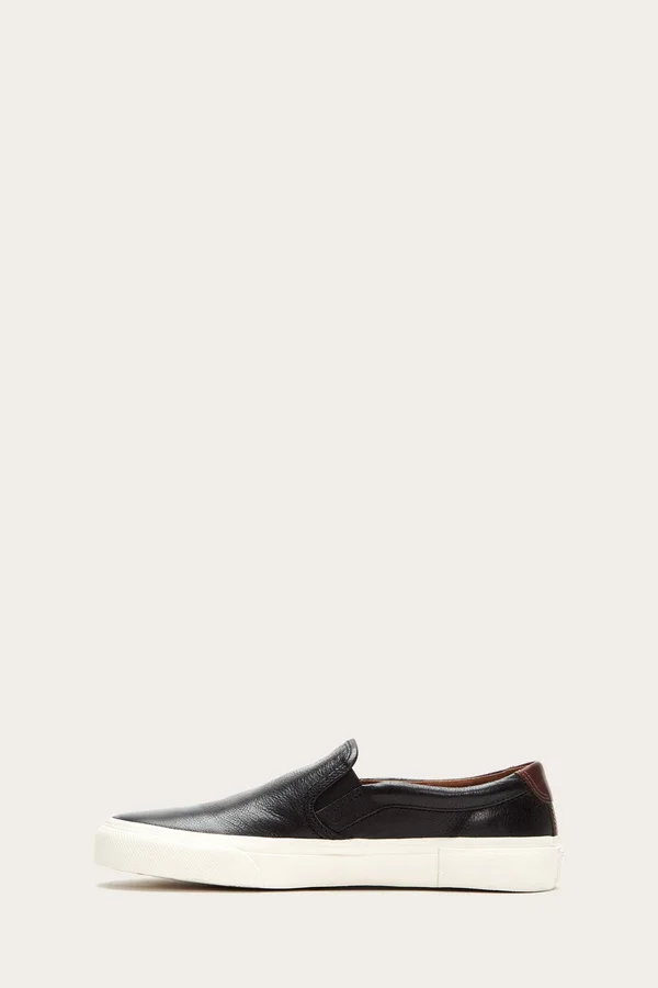 Frye Men's Ludlow Slip-On Sneakers - Black/White