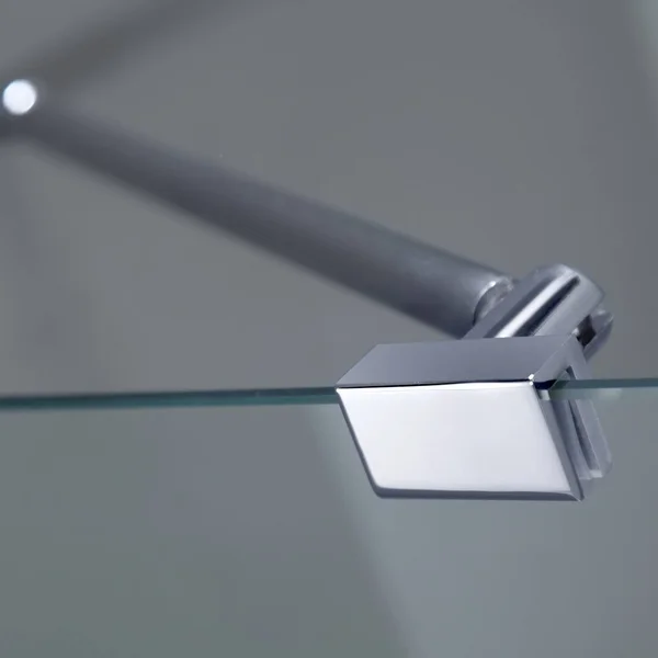 Aston Aquadica 32x22 x 32x22 x 72x22 Completely Frameless Square Hinged Shower Enclosure, Stainless Steel