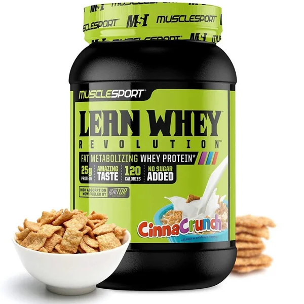 Muscle Sport - Lean Whey Revolution 2lb - Cinna Crunch