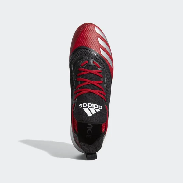 Adidas Icon V Bounce Black/Red Men's Baseball Cleats 8
