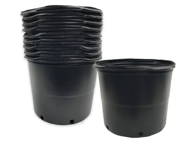 Viagrow 14 in. Dia Black Plastic 7 gal. Nursery Pots (10-Pack)