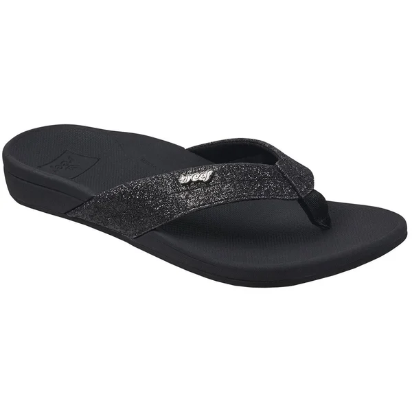 Women's Reef Ortho-Spring Flip Flop - Size: 11, Black