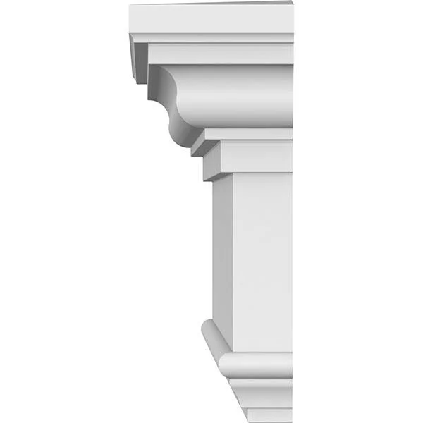 157 inch Bottom Width x 160 7/8 inch Top Width x 7 1/4 inchh x 1 inchp Traditional Crosshead with Trim