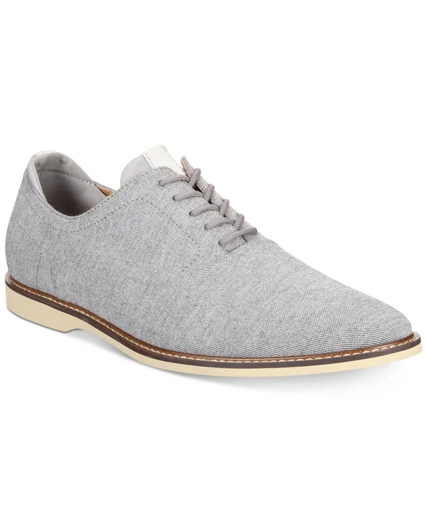 Bar III Men's Dylan Lace-Up Oxfords - Created for Macy&s - Grey