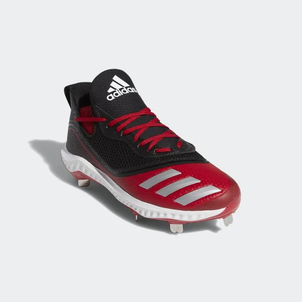 Adidas Icon V Bounce Black/Red Men's Baseball Cleats 8