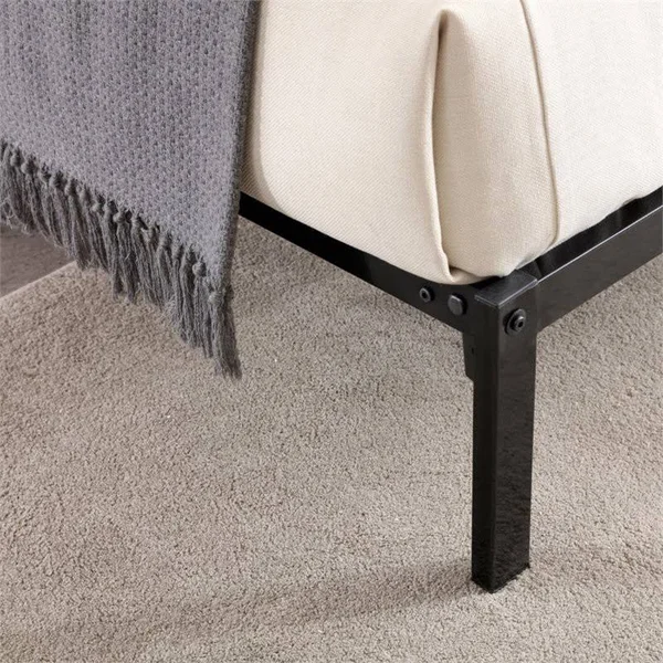 Hodedah HIBF39 Twin Bed Frame, Black