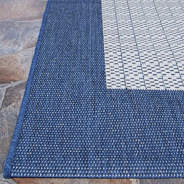 Couristan Recife Checkered Field Indoor/Outdoor Square Rug, 8&6