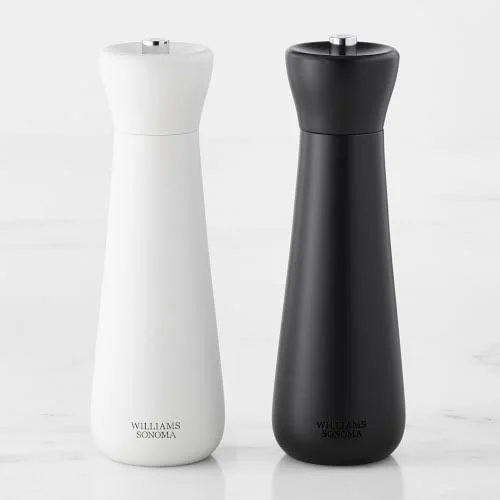 Williams Sonoma Wood Salt Mill, White, Williams Sonoma