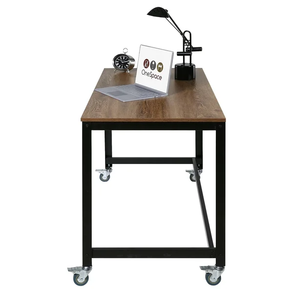 OneSpace 50-jn16dsk Loft Writing Desk with Steel Frame - Wood Surface