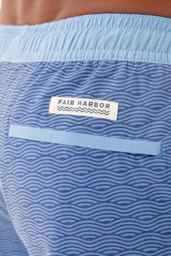 Fair Harbor Blue Waves Bayberry Trunk - Mens, S