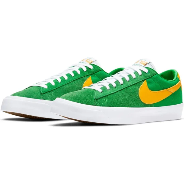 Nike SB Zoom Blazer Low Pro Gt Shoes (lucky green/university gold Black white)