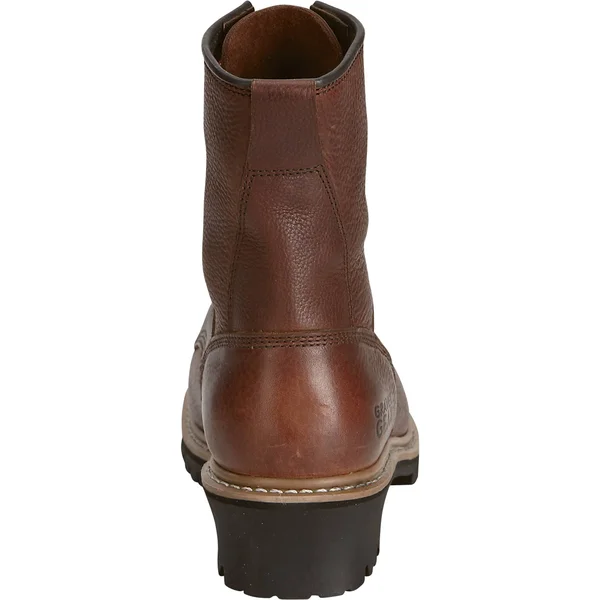Gravel Gear Men's 8inch Logger Work Boots - Brown - Size 9 Wide