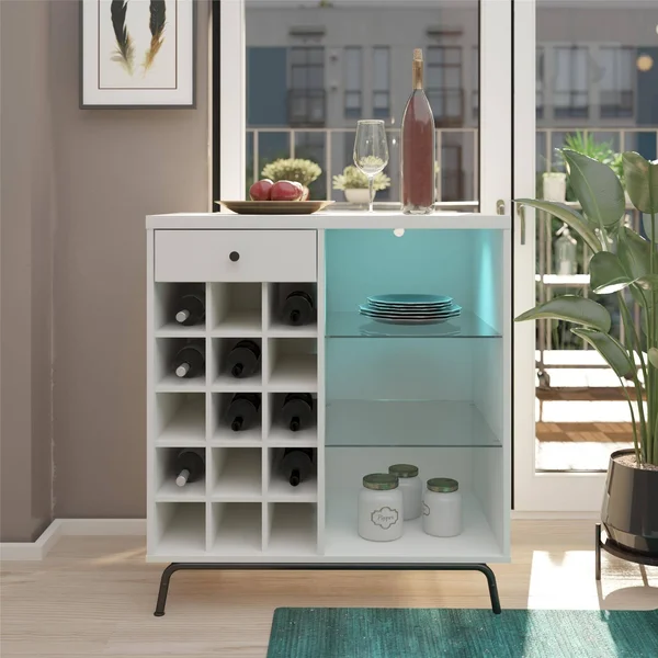 Avenue Greene Melanie Bar Cabinet - White