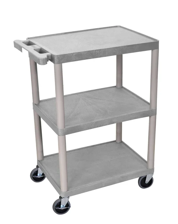 Offex Of-He34-Gray - 34x22 Three Flat Shelves STRUCTURAL Foam Utility