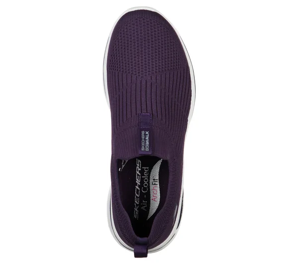 Skechers Women's GOwalk Arch Fit - Iconic Slip-On Walking Shoes, Purple, 7.5