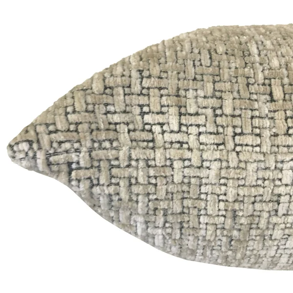 Rodeo Home Katana Textured Chenille Decorative Pillow with Insert - 22x22 x 24x22 - Denim