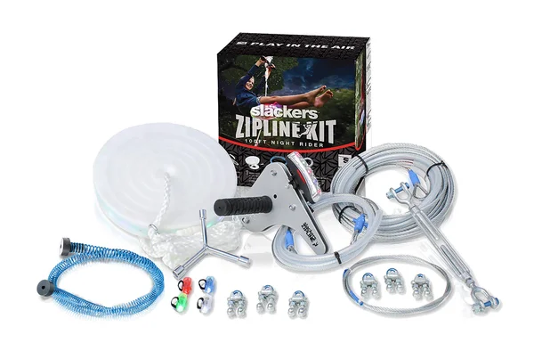 Slackers 100& Zipline Night Riderz Kit with Spring Brake