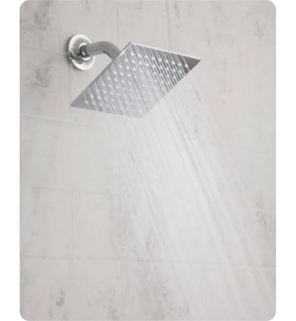 Jaclo 6x22 Wall/Ceiling Mount Single-Function Square Rain Machine Showerhead in Satin Chrome, Flow Rate: 1.5 GMP, SKU: S207-1.5