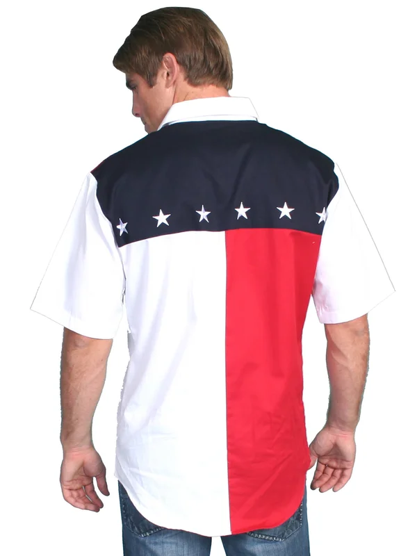 Scully Men's P-756SS Shirt White L