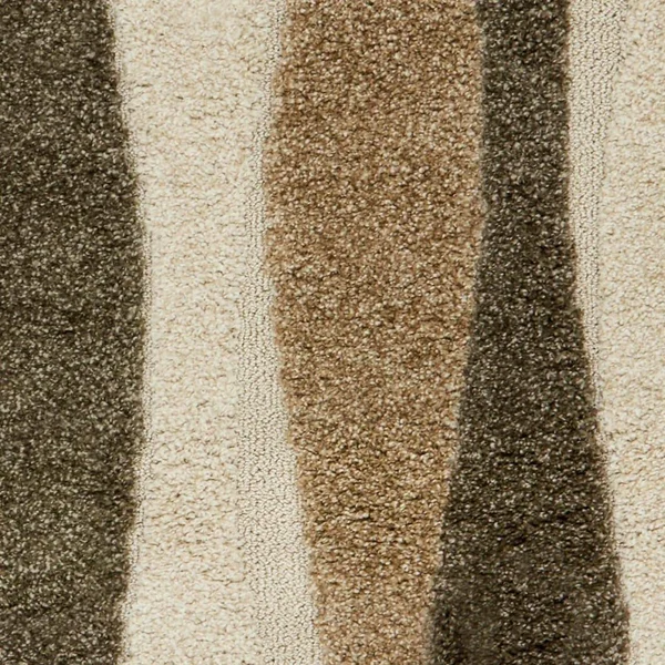 Alexander Home Julian Mid-Century Modern Wave Shag Area Rug - Neutral 7&7x22 x 10&6x22