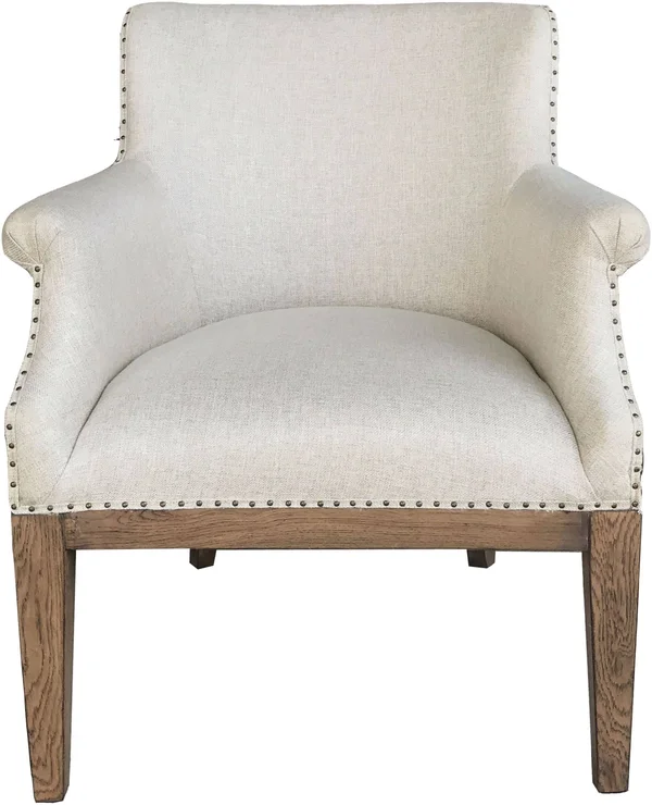 Deconstructed Arm Chair - Linen - White
