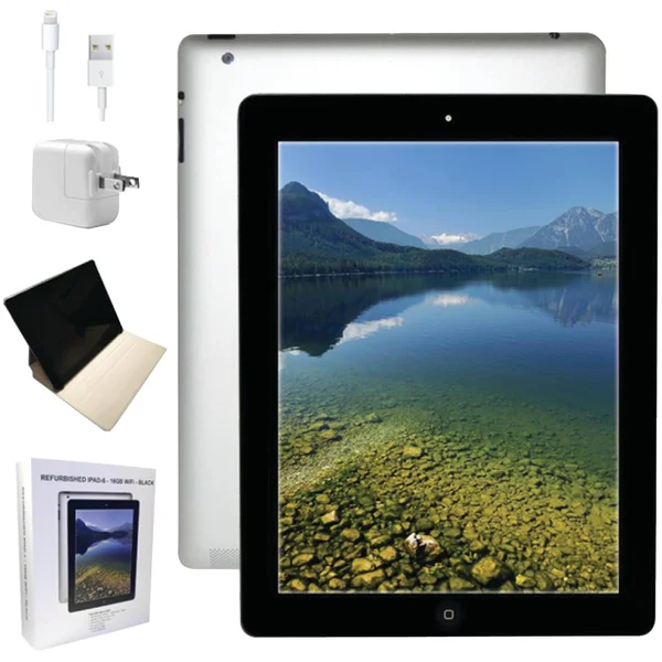Apple iPad 4 4th generation - Wi-Fi - 16 GB - Black - 9.7x22