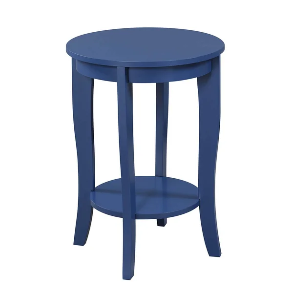 American Heritage Round End Table Cobalt Blue - Breighton Home