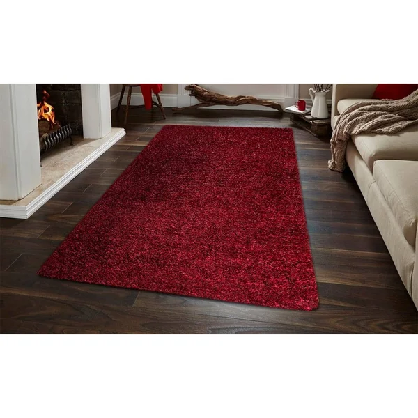 Global Furniture USA Camila Burgundy 8x10 Rug, Burgundy