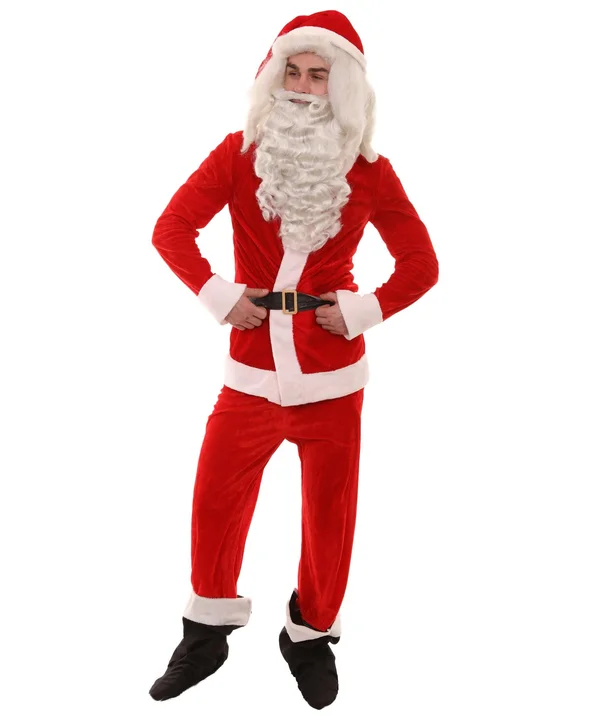 HalloweenPartyOnline Men's Red Classic Santa Claus Suit Christmas Costumes