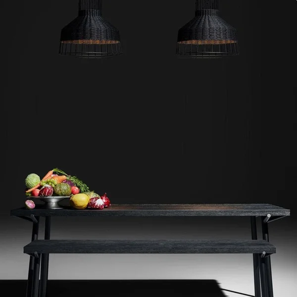Blu Dot Branch Bench, Oak, Grey