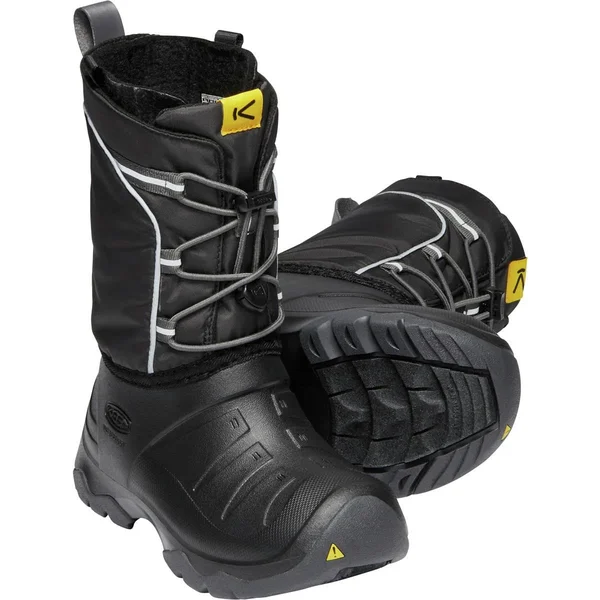 Keen Youth Lumi Waterproof Boot - 3 - Black, Magnet