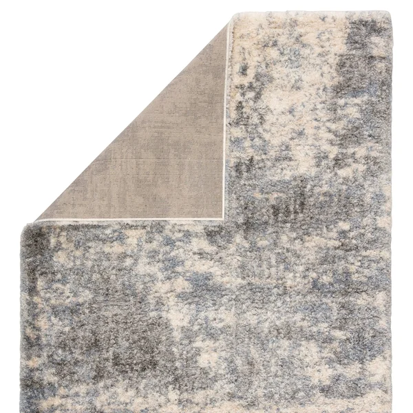 Porch & den Paladin Abstract Grey/ Blue Area Rug - 8&10x22 x 11&9x22