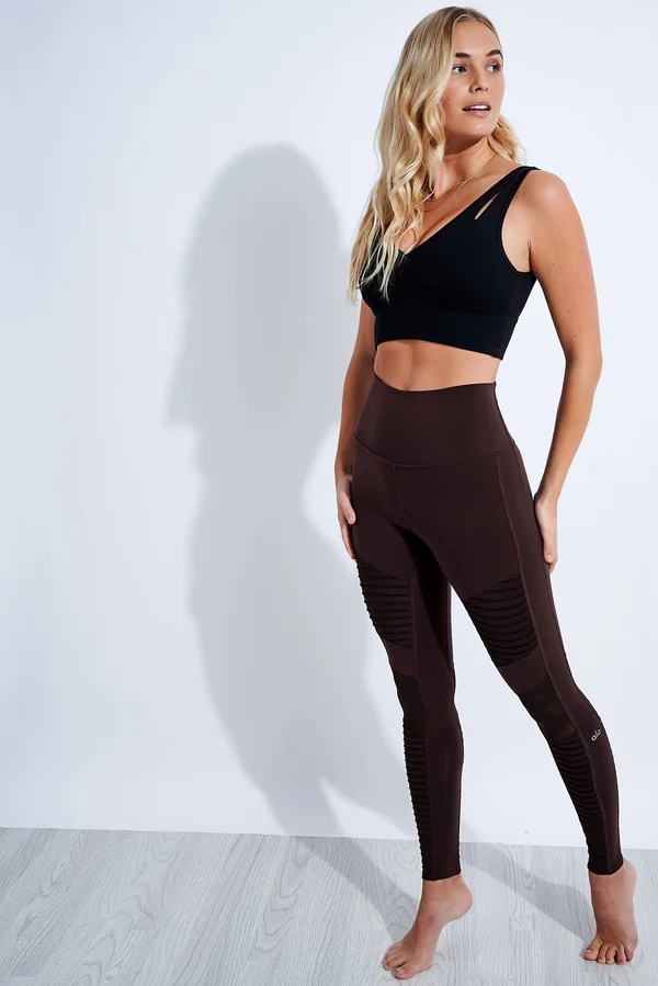 Alo Yoga High-Waist Moto Legging - Women's Oxblood - M