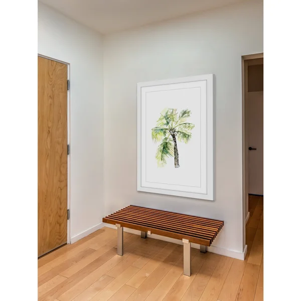 Marmont Hill Palm Tree 2 inch by Rachel Byler Framed Painting Print - Size: 18 inch x 12 inch
