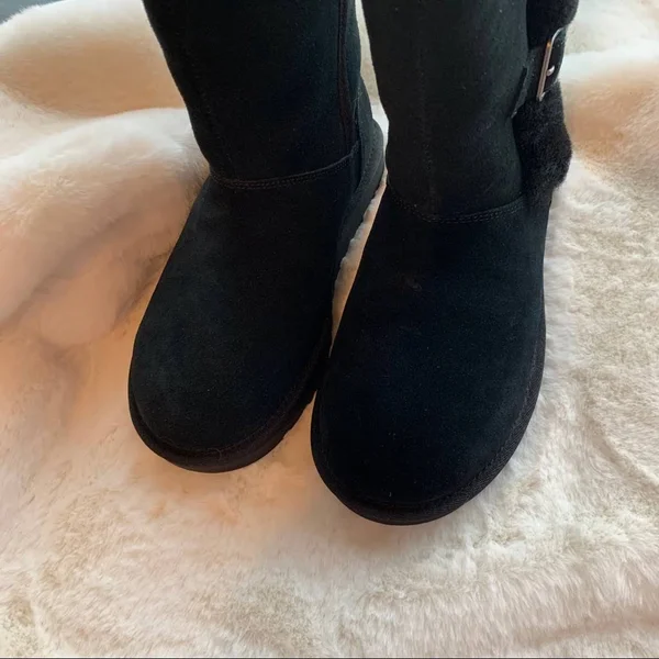 Ugg Shoes, Ugg Black Klea Boots Size 5, Color: Black/Silver, Size: 5, Mkbrodie&s Closet