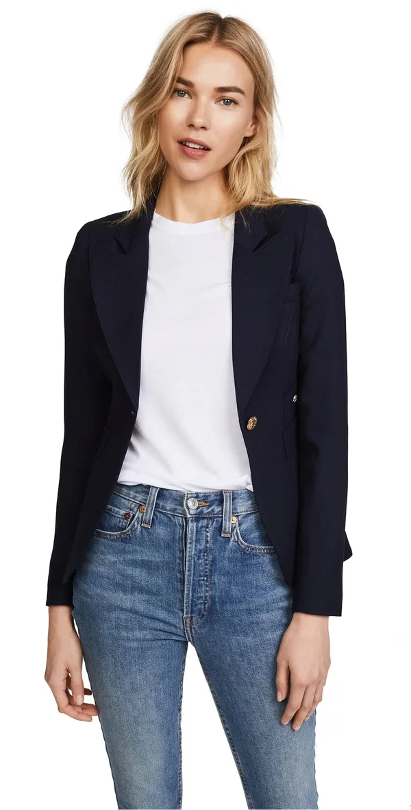 Smythe Women's Duchess Wool Blazer - Navy - Size 12
