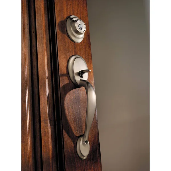 Kwikset, Dakota Handleset, Single Cylinder, Satin Nickel, 687DA 15
