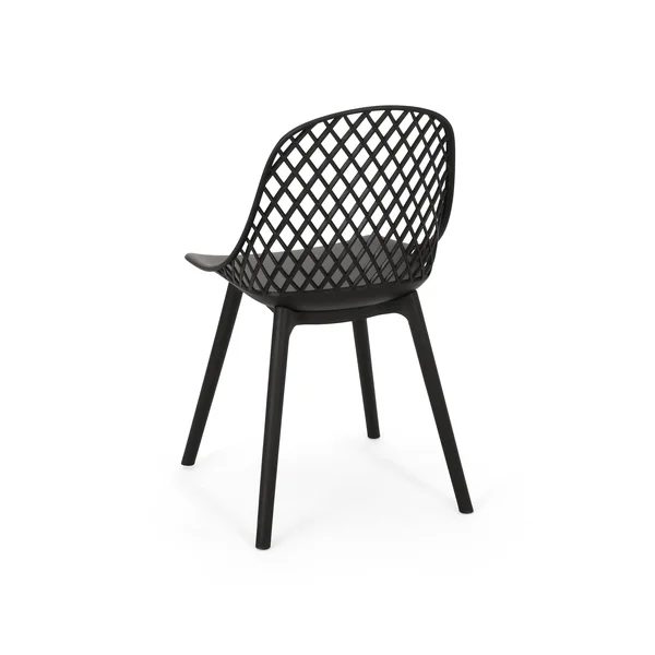 Christopher Knight Home 312476 Delora Outdoor Dining Chair (Set of 2), Black