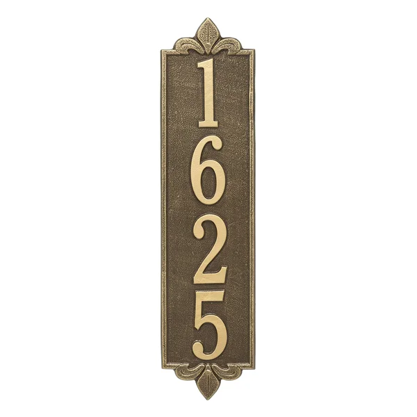 Whitehall 2996AB Personalized Lyon Vertical Estate Wall Plaque