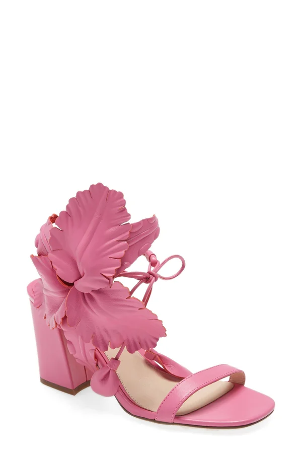 Women's Cecelia New York Hibiscus Sandal - Size 6 M - Pink