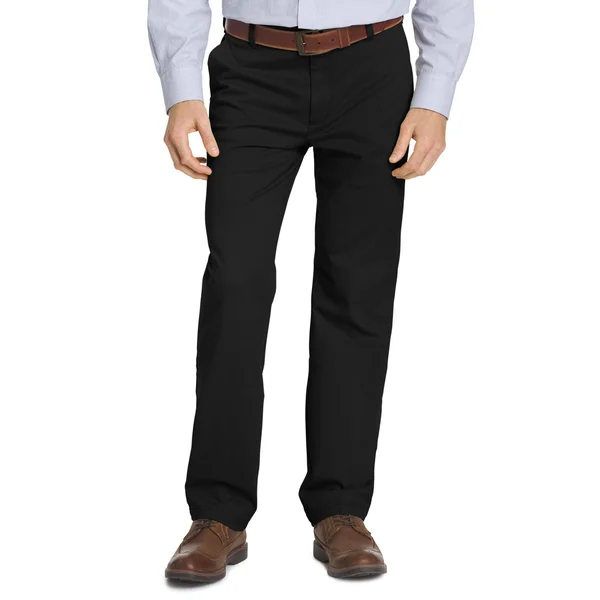 Izod Black Big & Tall Straight Fit Flat Front Performance Stretch Pants