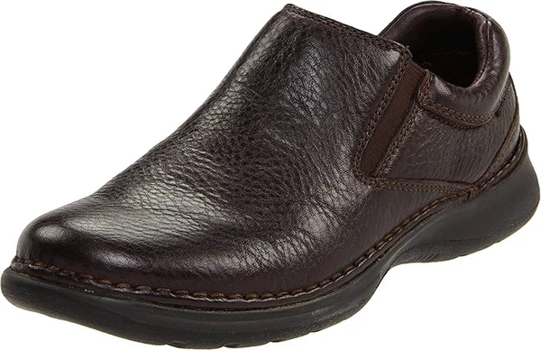Hush Puppies Men's Lunar II Leather Shoes - Brown, 9
