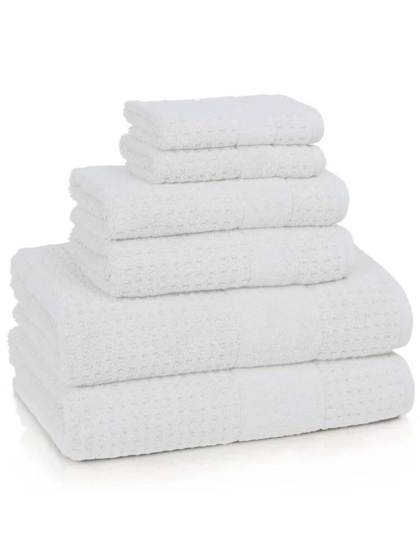 Kassatex Hammam 6-Piece Towel Set - Charcoal