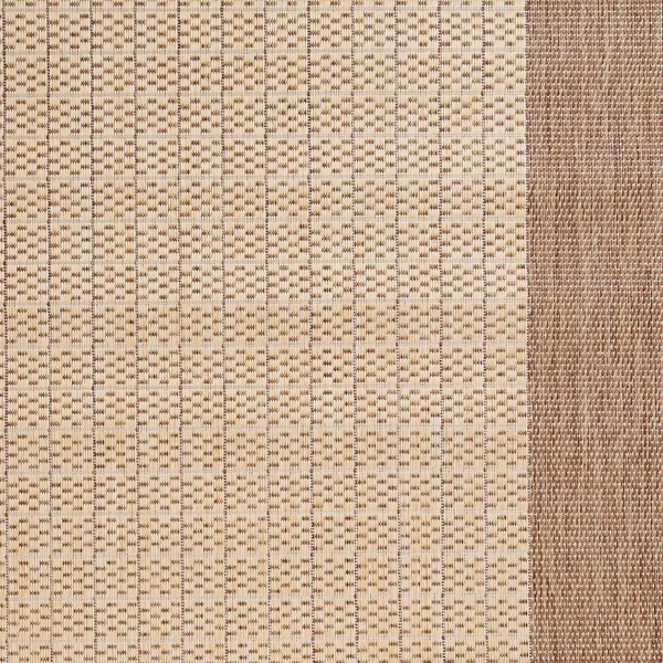 Couristan Recife Checkered Field Natural/Cocoa Area Rug - 8&6x22 x 13&
