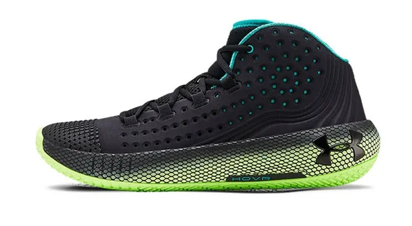 Under Armour HOVR Havoc 2 &Black Lime& Black/Lime Light Basketball Shoes/Sneakers 3022050-001 (US Size 11)