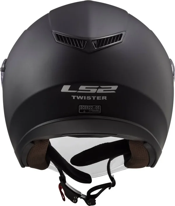 LS2 OF573 Twister II Solid Jet Helmet - Black, Size L