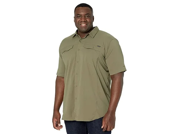 Columbia Men's Silver Ridge Lite Short Sleeve Shirt - Big - 3X - Green