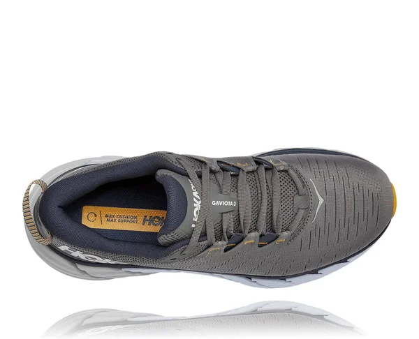 Hoka One One Men's Gaviota 3 Shoe - 9 Wide - Charcoal Grey, Ombre Blue